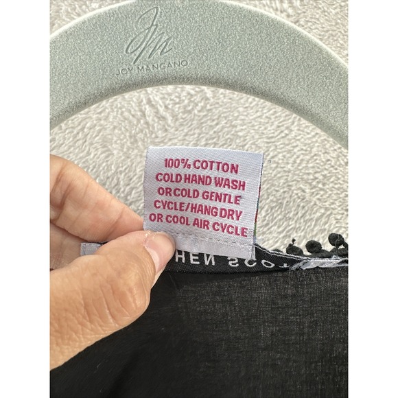 Gretchen Scott Dress Womens XS Black Beach Cover Up Lace Swim 3/4 Sleeve - Picture 3 of 6